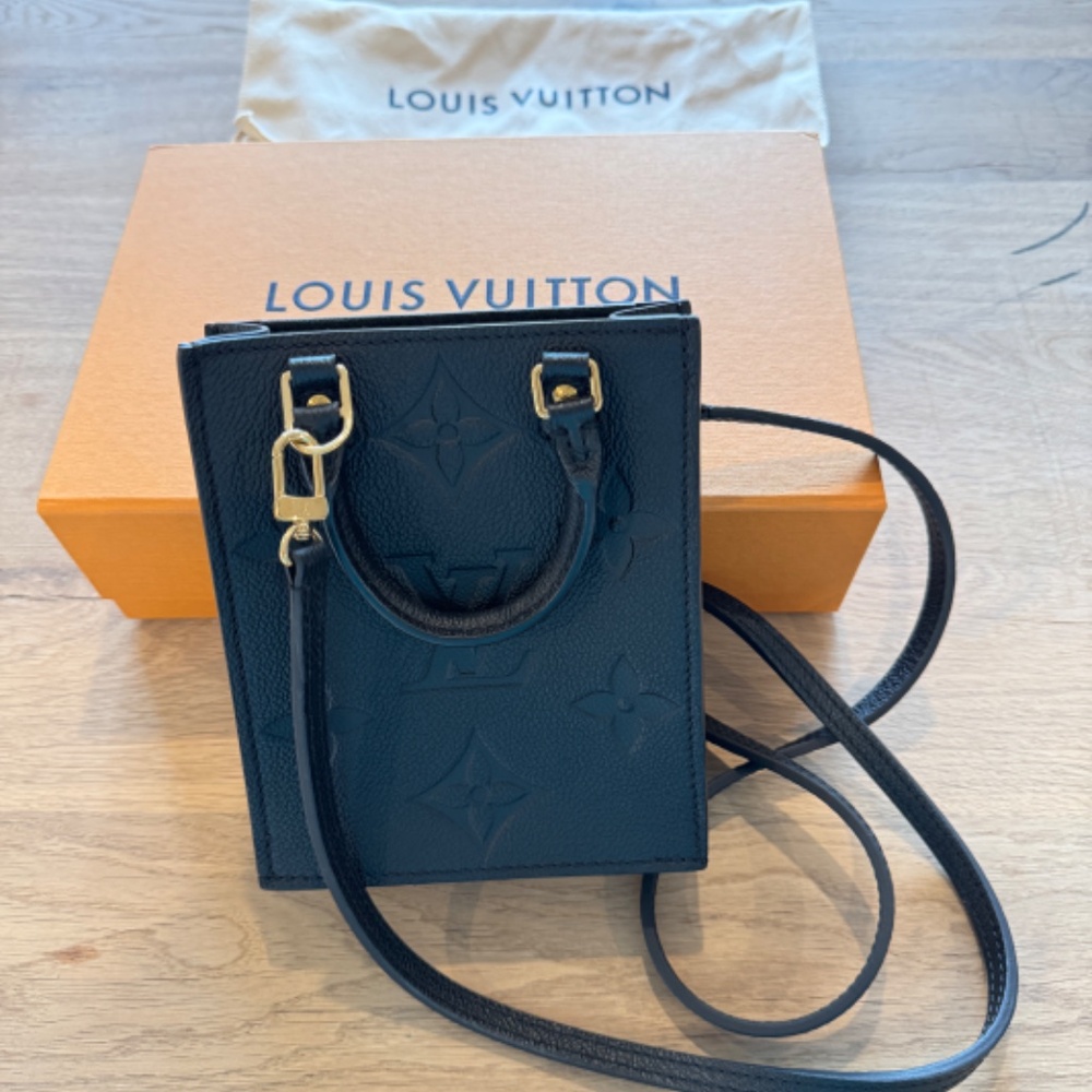 Louis Vuitton Black Empreinte Petit Sac Plat - Picture 7 of 9